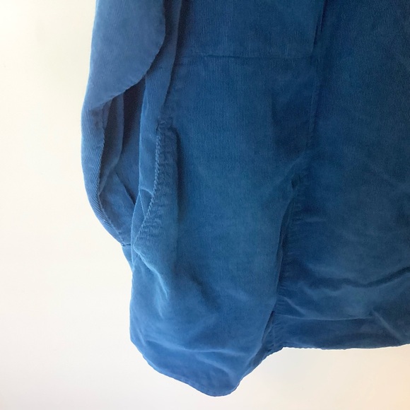 J.Jill Long Sleeve Corduroy Button Up Shirt / Shacket with Pockets - Blue - 3X - Picture 4 of 7